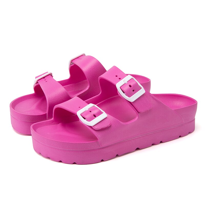 Women Thick Platform Eva Soft Sole Slide Sandals.