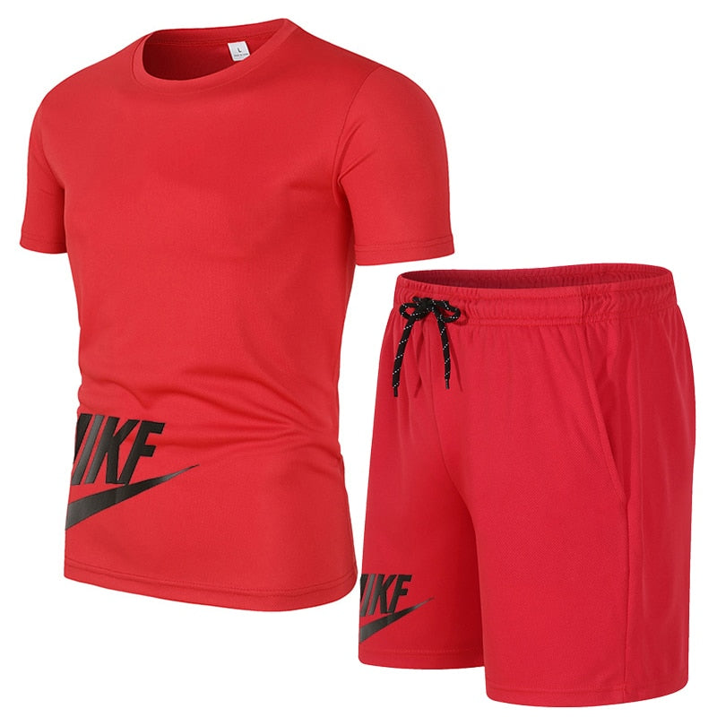 Nike-Men's Sports Shorts Set Breathable Quick-drying