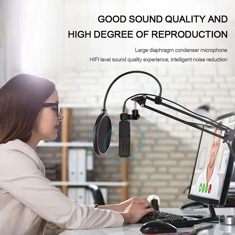 Professional Podcast Home Studio live Equipment Set for Streaming