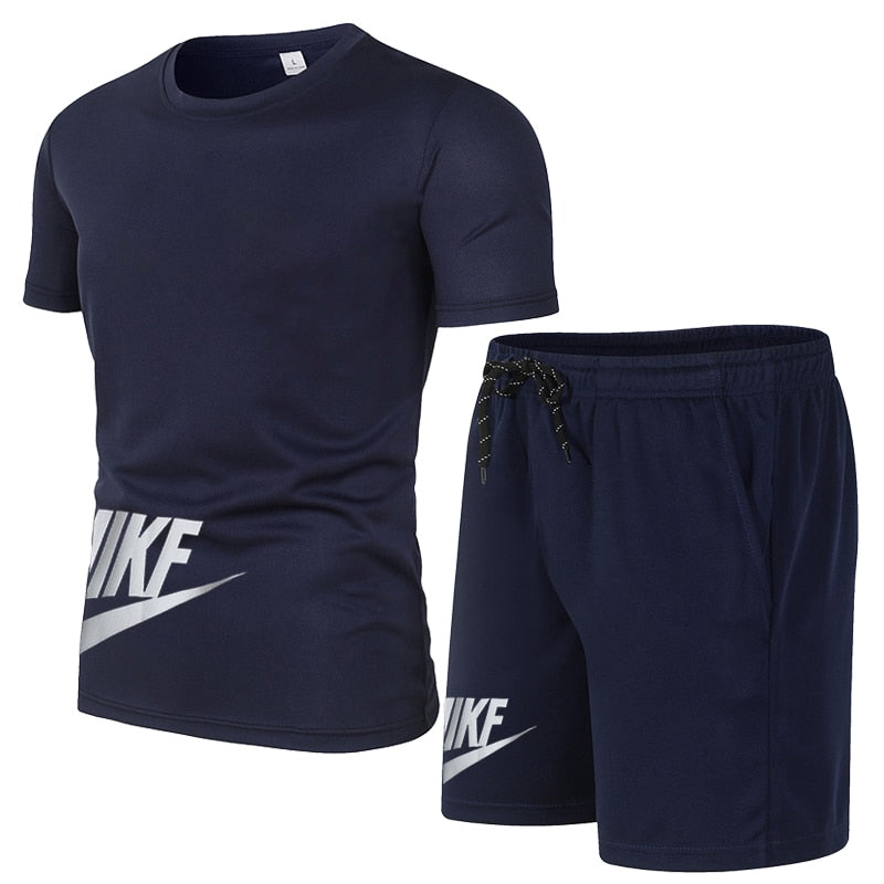 Nike-Men's Sports Shorts Set Breathable Quick-drying